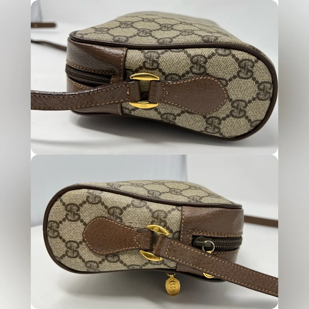 Gucci Brown GG Canvas Crossbody with Green-Red Web Stripe - Picture 8 of 15